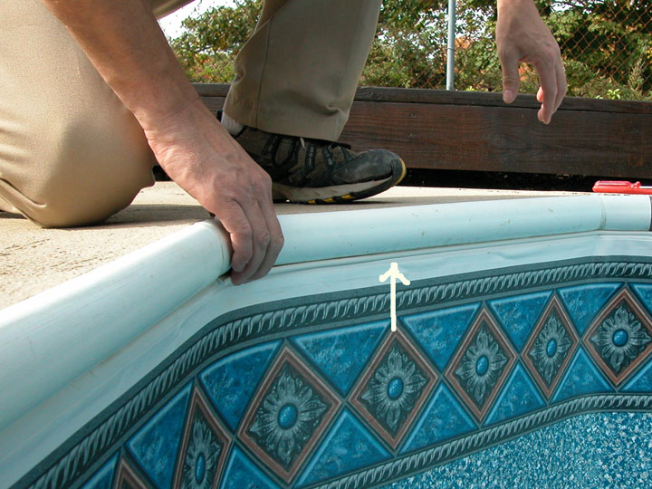 liner pool coping